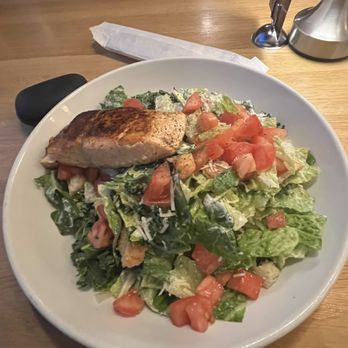 Silver Diner - Salmon ceasar salad - New American Near Me - Arlington, Virginia Silver Diner - Salmon ceasar salad - New American Near Me - Arlington, Virginia