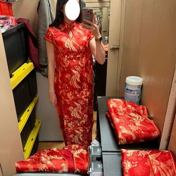 Sasha's House - dragon and phoenix qipao with cap sleeves - Women's Clothing Near Me - Oakland, California