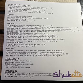 Shukette - Menu - Middle Eastern Near Me - New York, New York Shukette - Menu - Middle Eastern Near Me - New York, New York