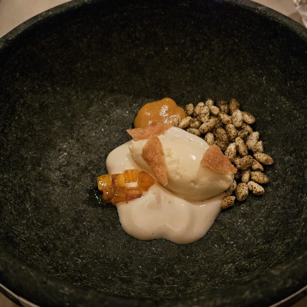 SHIA - Nuringji Rice, laver, persimmon, baricha ice cream with plum extract - Korean Near Me - Washington, DC, District of Columbia
