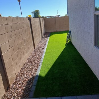 Rock N Block- Turf N Hardscapes - Side yard - Artificial Turf Near Me - Phoenix, Arizona Rock N Block- Turf N Hardscapes - Side yard - Artificial Turf Near Me - Phoenix, Arizona