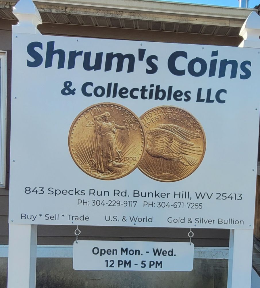 SHRUM’S COINS & COLLECTIBLES Updated September 2024 18 Photos 843