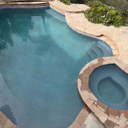 Brand new pebble Tec pool and spa