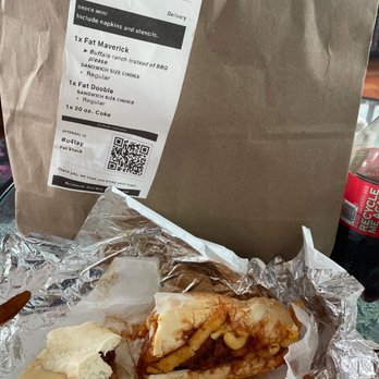 Fat Shack - Maverick sandwich with order slip clearly reflecting what was ordered. - American Near Me - Philadelphia, Pennsylvania