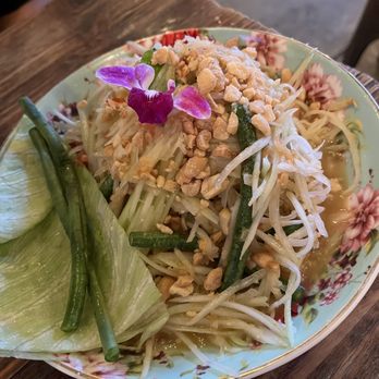 Saranrom Thai - Papaya Salad (contains DRIED SHRIMP) - Thai Near Me - Elmhurst, New York