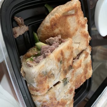 Epic Dumpling - Beef with scallion pancake. Savory meat wrapped in a tsung yoi bing. - Dim Sum Near Me - Sunnyvale, California Epic Dumpling - Beef with scallion pancake. Savory meat wrapped in a tsung yoi bing. - Dim Sum Near Me - Sunnyvale, California