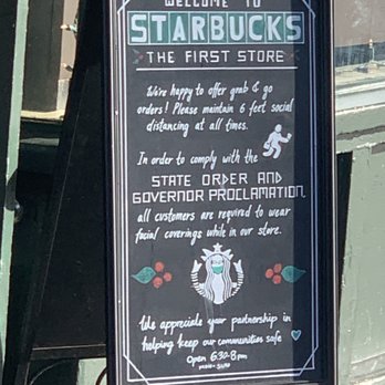 Starbucks - Social distancing in effect - Coffee & Tea Near Me - Seattle, Washington