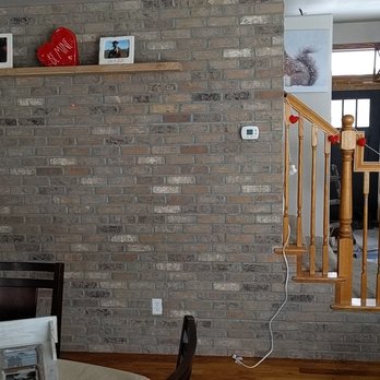 Heartland Masonry - Thin brick accent wall for a remodel - Masonry/Concrete Near Me Heartland Masonry - Thin brick accent wall for a remodel - Masonry/Concrete Near Me