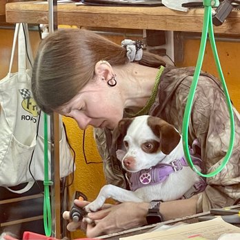 Doggie Dos  - Stefany doing a great job w/ Dolci! - Pet Groomers Near Me - La Mesa, California