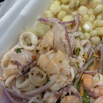 Mucho Gusto - You can see the size of the shrimp one pound of that size is like 3 bucks - Peruvian Near Me - Fontana, California Mucho Gusto - You can see the size of the shrimp one pound of that size is like 3 bucks - Peruvian Near Me - Fontana, California