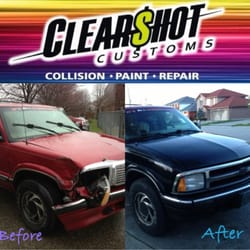 Clearshot Customs - A collision repair, before and After!
