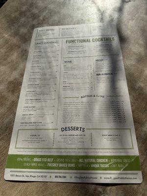 Menu photo 7 Raglan Public House San Diego, CA