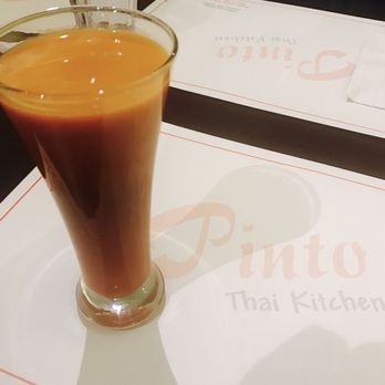 Pinto Thai Kitchen - Thai iced tea - pretty good - Thai Near Me - Colonie, New York