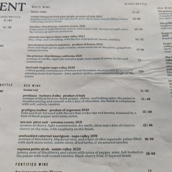 Aliment - Wine menu - New American Near Me - San Francisco, California Aliment - Wine menu - New American Near Me - San Francisco, California