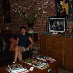The Garrison - Lady at the lounge for coffee!
