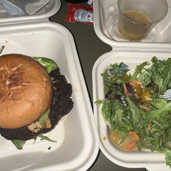 Santa Clara Marriott - Vegan burger with a side salad ($21) Top of the bun was burnt and brick hard - Hotels Near Me - Santa Clara, California Santa Clara Marriott - Vegan burger with a side salad ($21) Top of the bun was burnt and brick hard - Hotels Near Me - Santa Clara, California