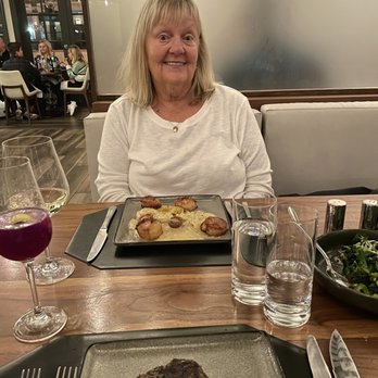 Pacific Standard Prime - My amazing mom with her lobster ravioli with jumbo scallops! Amazing dish!!! And I with my steak-medium - Steakhouses Near Me - Redondo Beach, California Pacific Standard Prime - My amazing mom with her lobster ravioli with jumbo scallops! Amazing dish!!! And I with my steak-medium - Steakhouses Near Me - Redondo Beach, California