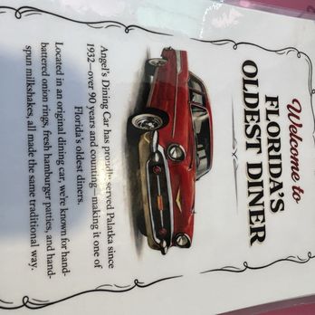 Angel's Dining Car - Menu pic - Southern Near Me - Palatka, Florida