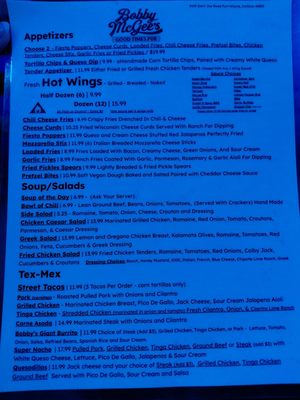 Menu photo 2 Double Dragon Arcade Fort Wayne, IN