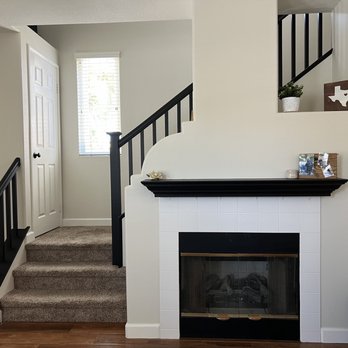 Everlasting Painting & Renovations - Black paint on handrail and mantle! - Painters Near Me - Lake Forest, California Everlasting Painting & Renovations - Black paint on handrail and mantle! - Painters Near Me - Lake Forest, California