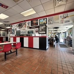 Lulu's Hot Dogs - Inside. LULU's HOT DOGS.(Ogden Ave/Taylor St)Chicago Old School Hot Dogs Beef Burgers Gyros Salads Chicken Tamales etc. Cool!