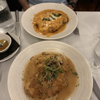 Angelo’s Trattoria - chicken parmesan with vodka sauce and chicken franchise subbed with pasta instead of mashed potatoes - Italian Near Me - Bordentown, New Jersey