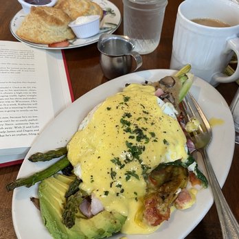 Petit Soleil - Keto Benny with a side of biscuits (yeah...not so keto) - Breakfast & Brunch Near Me - Napa, California