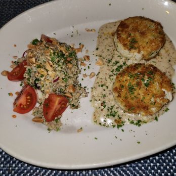 Coastal Kitchen - Crab cakes and quinoa sids - New American Near Me - Dana Point, California Coastal Kitchen - Crab cakes and quinoa sids - New American Near Me - Dana Point, California