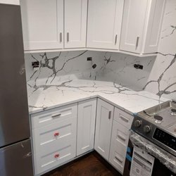 Perfect Granite and Marble - Calcatta Marble looking quartz Perfect Granite and Marble 708 692-0425