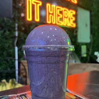 Juice &Tings - a purple smoothie in a plastic cup - Juice Bars & Smoothies Near Me - Brooklyn, New York Juice &Tings - a purple smoothie in a plastic cup - Juice Bars & Smoothies Near Me - Brooklyn, New York