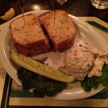 Six Pence Pub - Reuben with potato salad! - Pubs Near Me - Savannah, Georgia