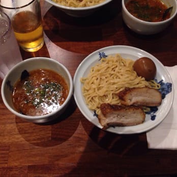 Menya le Nood - The ramen noodles have the perfect thickness and texture to grab that ono dipping sauce! - Ramen Near Me - Honolulu, Hawaii