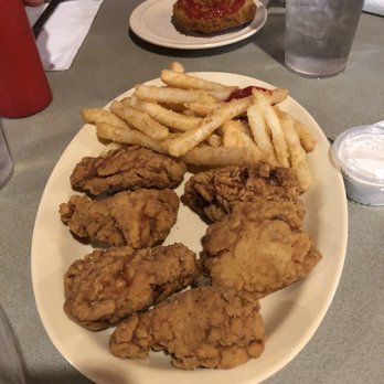 Don's Restaurant & Lounge - I was hoping for naked wings dipped in buffalo sauce, check out the pork tenderloin hockey puck in the background. - Bars Near Me - Wappapello, Missouri Don's Restaurant & Lounge - I was hoping for naked wings dipped in buffalo sauce, check out the pork tenderloin hockey puck in the background. - Bars Near Me - Wappapello, Missouri