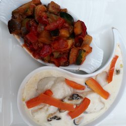 Auberge Saint-Vincent - Blanquette de poisson et ratatouille