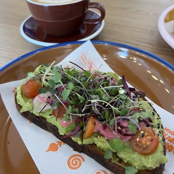 Oslo Coffee - Latte and avocado toast.  Yum!!! - Coffee & Tea Near Me - Ladera Ranch, California