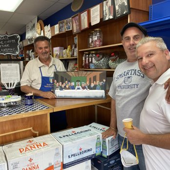 Sanremo Italian Import - Owner Raphael (Ralph) Venezia with friends Dave and Adam. - Grocery Near Me - Totowa, New Jersey