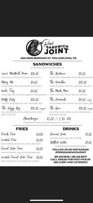Menu photo 6 Poe's Sandwich Joint Philadelphia, PA Menu photo 6 Poe's Sandwich Joint Philadelphia, PA