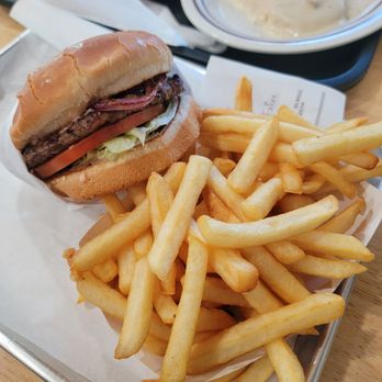 The Workz - Mushroom Swiss Burger Combo - Diners Near Me - Mojave, California
