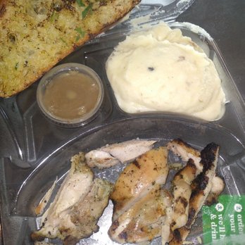 Urban Plates - My favorite! The chicken plate with mash potatoes! The grilled bread is the best! - New American Near Me - Irvine, California