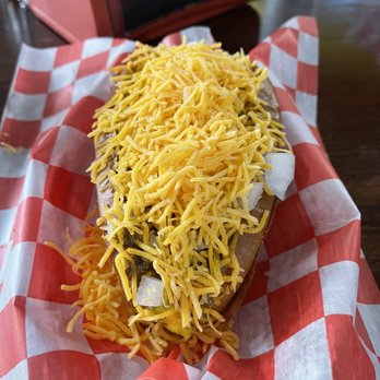 Serious Dogs - Traditional Coney with cheese - Hot Dogs Near Me - Battle Creek, Michigan Serious Dogs - Traditional Coney with cheese - Hot Dogs Near Me - Battle Creek, Michigan