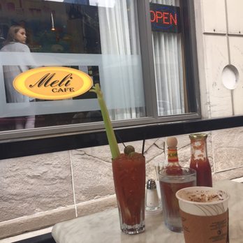Meli Cafe - Devilish Bloody Mary with zingzang- not bad and I'm from the south - New American Near Me - Chicago, Illinois