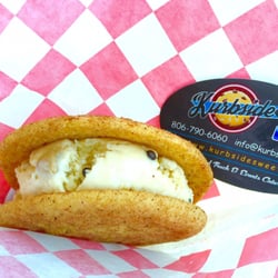 Kurbside Sweets - Snickerdoodle/Cookie Dough Ice Cream Sandwich happiness! So good!!