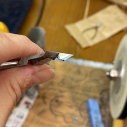 Afia Sharpening - Cutting blade looks sharp.