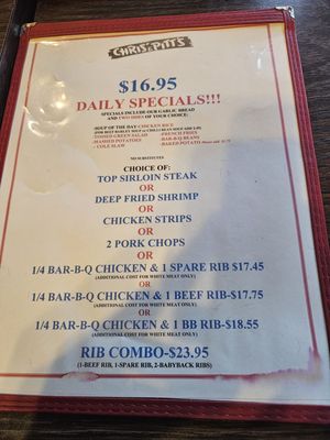 Menu photo 1 Chris' & Pitt's Downey, CA Menu photo 1 Chris' & Pitt's Downey, CA