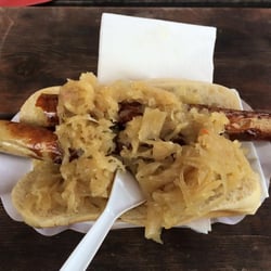 Wikinger Treff - really really long 55kr bratwurst