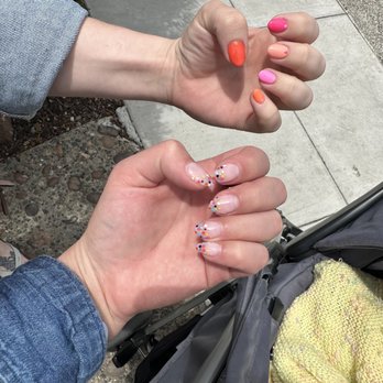 Tina Nails - My polkadot nails done by Tina and my friends nails done by Emily - Nail Salons Near Me - Pacific Grove, California Tina Nails - My polkadot nails done by Tina and my friends nails done by Emily - Nail Salons Near Me - Pacific Grove, California