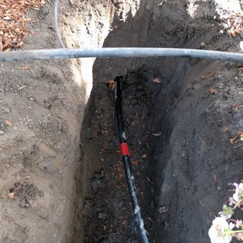 Pipe-Thru Trenchless Plumbing - Almost done (about 15 minutes or so after they started the digger) - Plumbing Near Me - San Jose, California Pipe-Thru Trenchless Plumbing - Almost done (about 15 minutes or so after they started the digger) - Plumbing Near Me - San Jose, California
