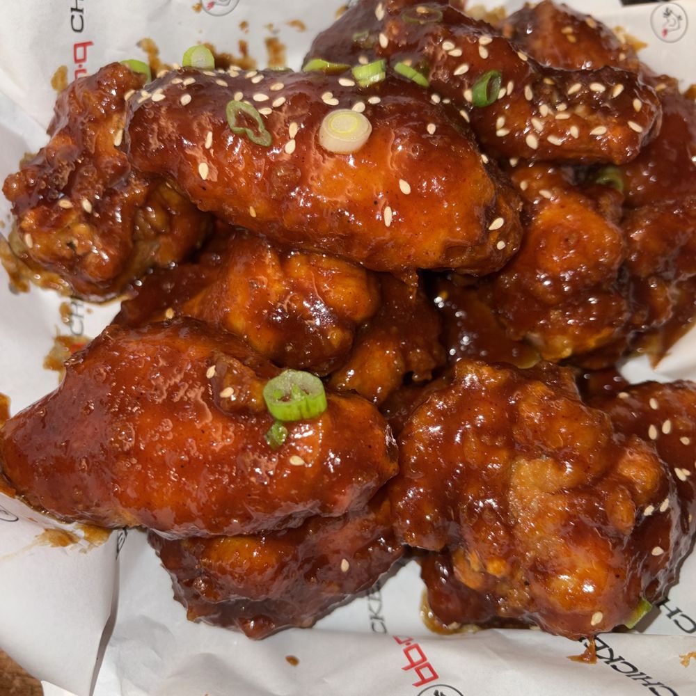 bb.q Chicken Duluth - spicy galbi bone-in wings - Korean Near Me - Duluth, Georgia