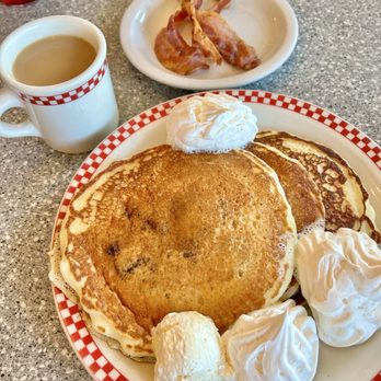 Kathy's Restaurant - Blueberry pancakes, coffe and side of bacon - Breakfast & Brunch Near Me - Staunton, Virginia