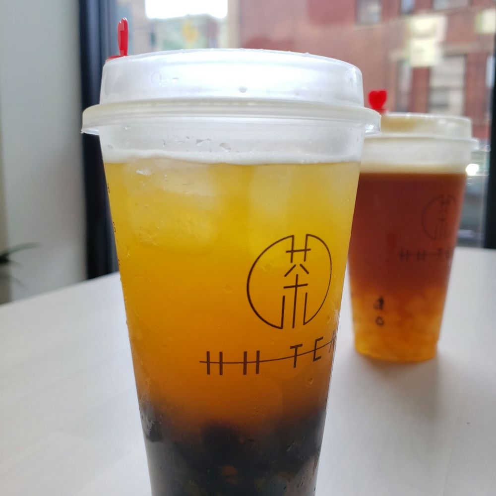 HH Tea - White peach mango green boba and passion fruit black aloe - Bubble Tea Near Me - Baltimore, Maryland HH Tea - White peach mango green boba and passion fruit black aloe - Bubble Tea Near Me - Baltimore, Maryland